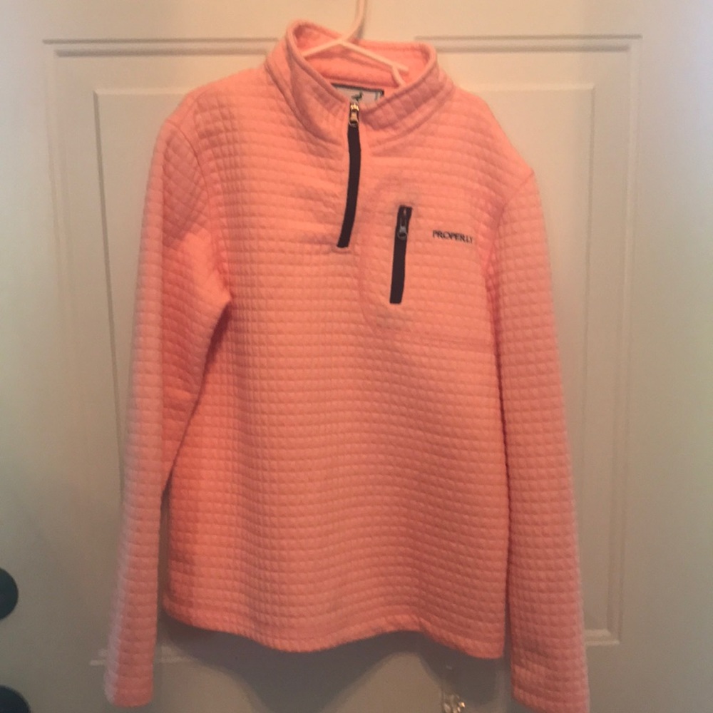 Peach Properly Toed pullover